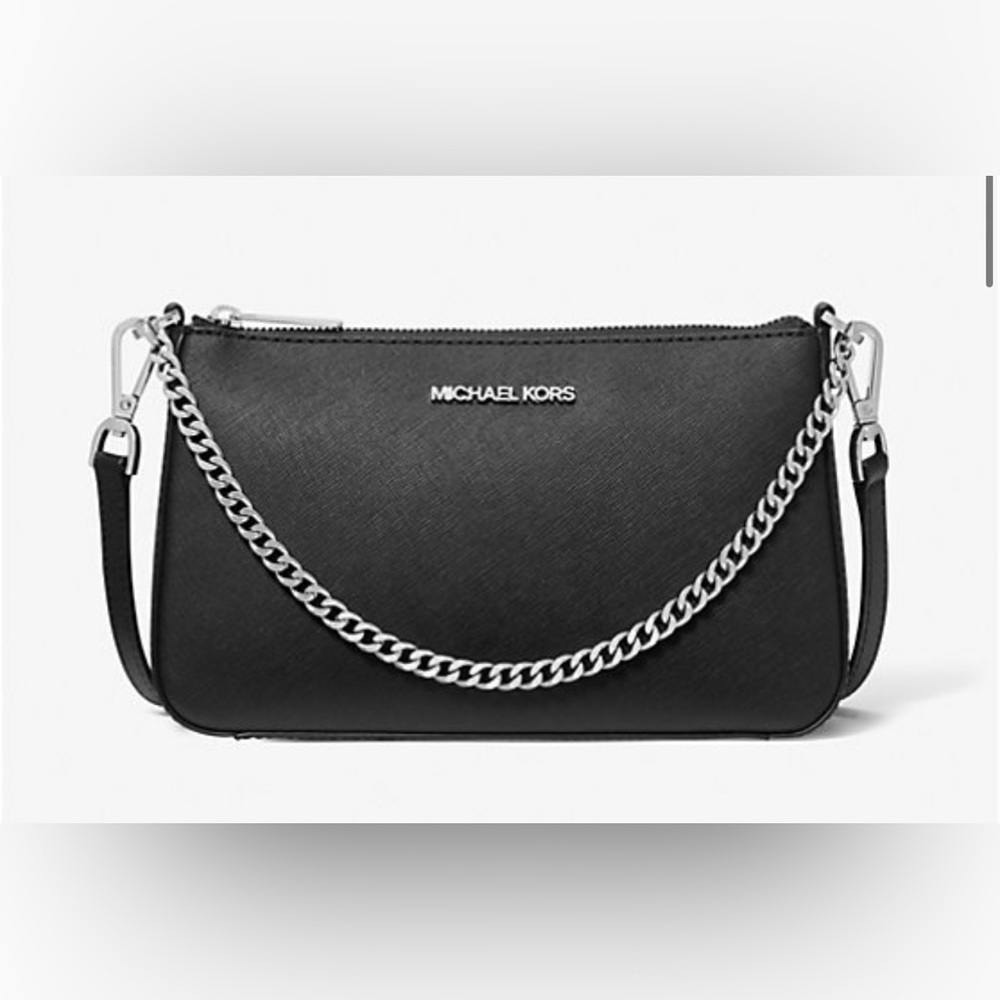 Jet Set Medium Michael Kors Saffiano Leather Crossbody Bag NWT